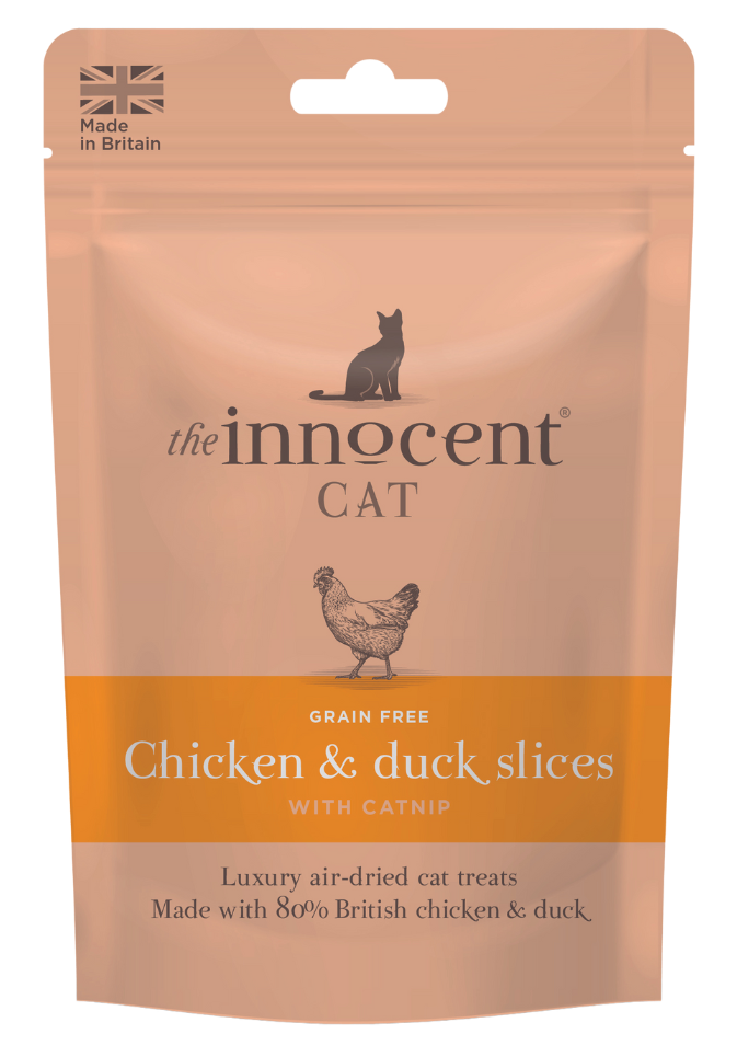 The Innocent Cat - Chicken and Duck Slices with Catnip 70g