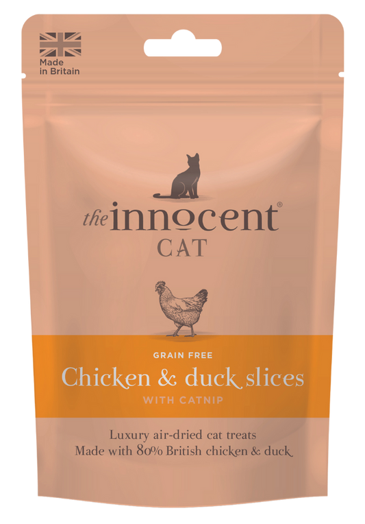 The Innocent Cat - Chicken and Duck Slices with Catnip 70g